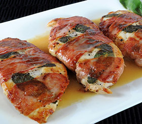 Lemony Chicken Saltimbocca