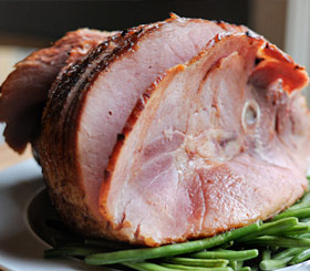 Brown Sugar Honey Glaze Baked Ham
