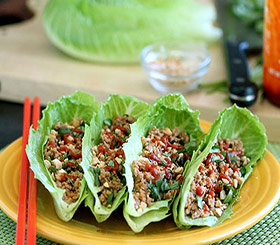 Five-Spice Turkey & Lettuce Wraps