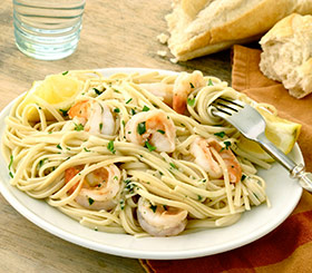 Linguine with Shrimp Scampi