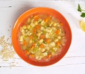 Moroccan Chickpea & Couscous Soup