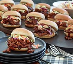Kansas City-Style Pulled Pork Sliders