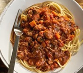 Mushroom & Beef Spaghetti Bolognese