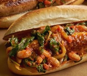 Italian Chicken Sausage & White Bean Sandwiches