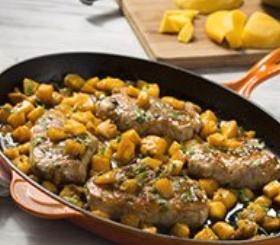 Sweet & Spicy Mango Glazed Pork Chops