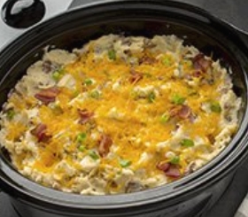 Slow Cooker Loaded Mashed Potatoes