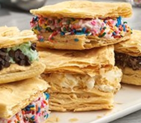 Puff Pastry Ice Cream Sandwiches