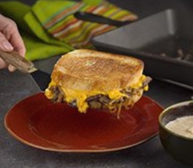 Cheesesteak Grilled Cheese