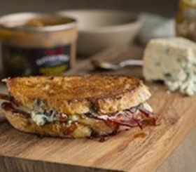 Blue Cheese, Bacon & Fig Grilled Cheese