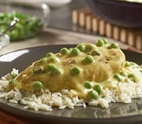 Curry Chicken & Green Pea Sauce