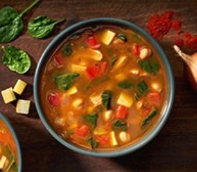 Spanish-Style Chicken & Chickpea Soup