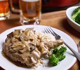 Slow Cooker Smothered Pork Chops
