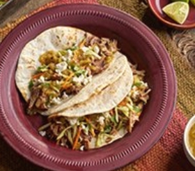 Slow Cooked San Antonio Carnitas Tacos