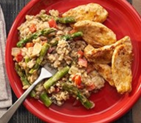 Chicken & Asparagus with Farro