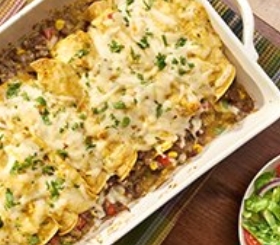 Sweet Corn & Beef Enchiladas