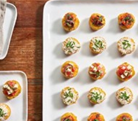 Mini Polenta Cakes with Mascarpone