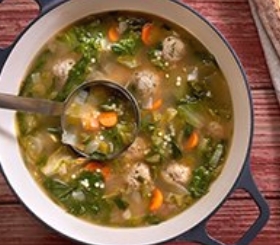 Italian Wedding Soup with Escarole