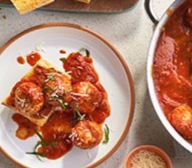 Low FODMAP Chicken Parm Meatballs