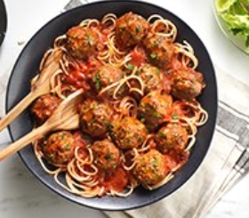 Low FODMAP Gluten Free Spaghetti & Meatballs