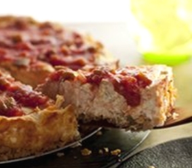 Chunky Salsa Cheesecake