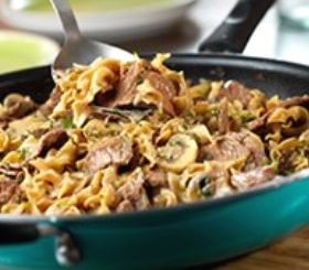 One-Dish Beef Stroganoff