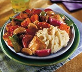 Roasted Chicken & Vegetables with Thyme