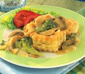 Chicken Dijon in Pastry Shells