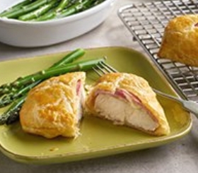 Ham and Swiss Chicken in Pastry