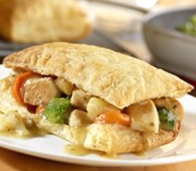 Chicken Pot Pie Squares