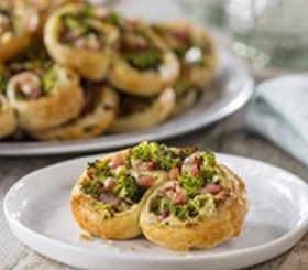 Ham & Broccoli Swirls