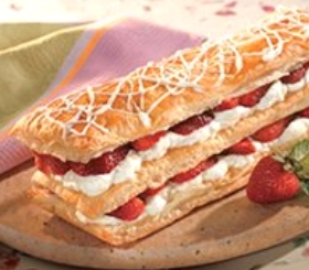 Strawberry White Chocolate Napoleons