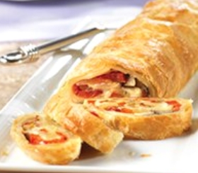 Vegetable Cheese Strudel