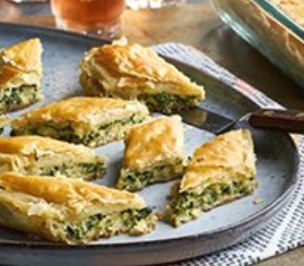 Spinach Pastry Diamonds