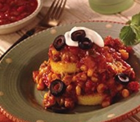 Polenta Sausage Stacks