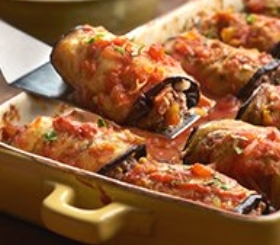 Picante Eggplant Rollatini