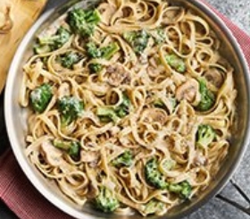 Mushroom Broccoli Alfredo