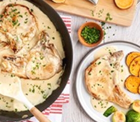 Pork Chops with Creamy Onion Sauce