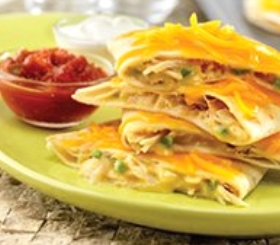 Creamy Chicken Quesadillas