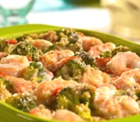 Shrimp Stuffing Au Gratin