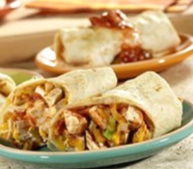 Oven-Fried Chicken Chimichangas