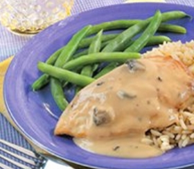 Creamy Mushroom-Garlic Chicken