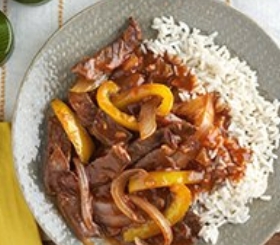 Orange Beef and Peppers