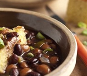 Two-Bean Soup with Cornbread