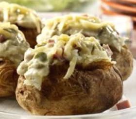 Asparagus & Ham Potato Topper