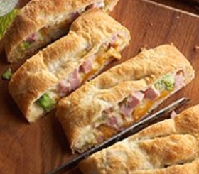 Ham & Broccoli Shortcut Stromboli