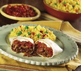 Beef & Bean Burritos