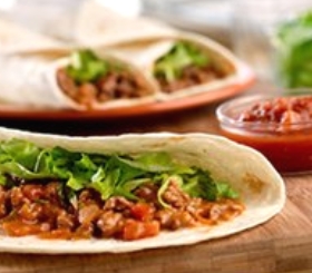 Beef & Cheddar Soft Tacos