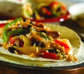 Southwestern Chicken & Pepper Wraps