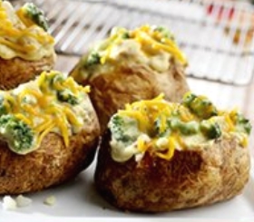 Chunky Chicken Broccoli Cheese Potato Topper