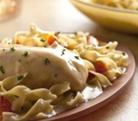 Slow Cooker Golden Chicken with Noodles